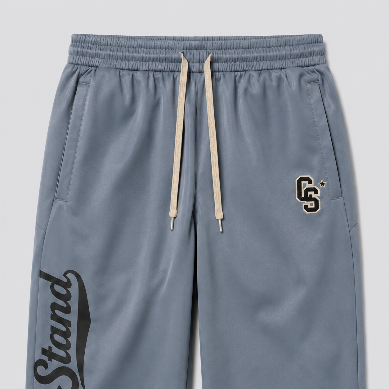Common Stand — Pantalon de survêtement tricot, bleu ardoise — vue 3