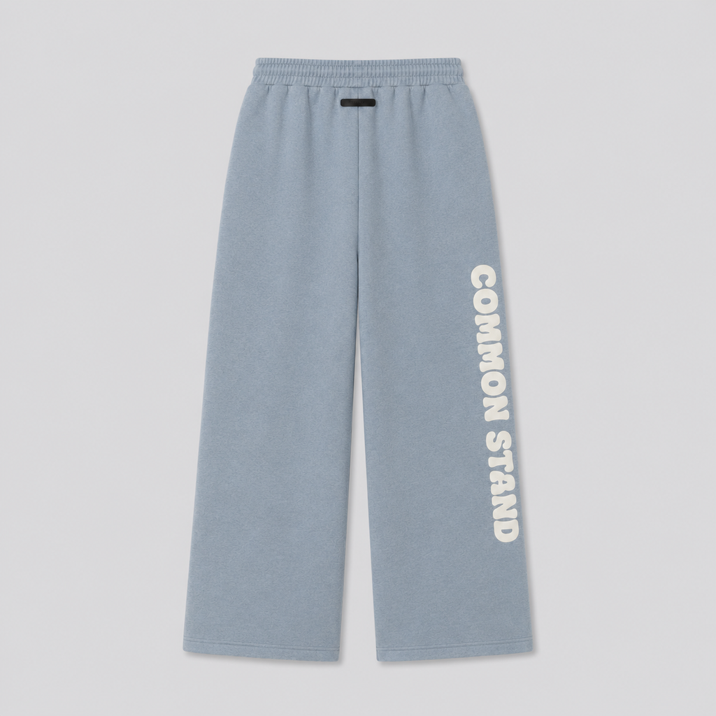 Common Stand — Pantalon de survêtement large, bleu gris — vue 2