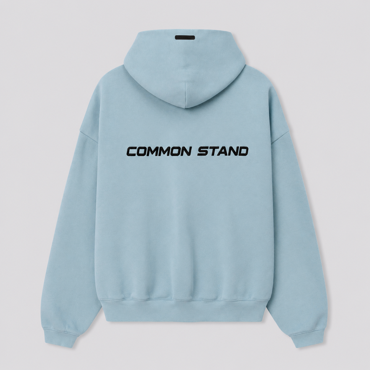 Common Stand — Sweat à capuche zippé, bleu pierre — vue 2
